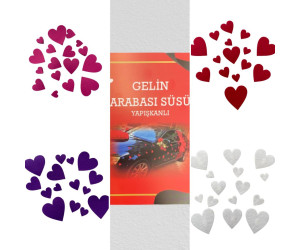 Kalpli Gelin Araba Süsü Yapışkanlı 