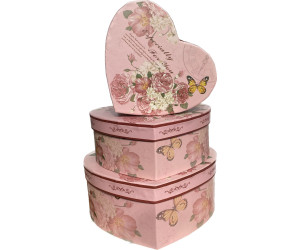 İthal Hediyelik 3 Lü Kalp Kutu 