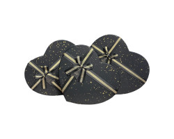 İthal Hediyelik 3 Lü Kalp Kutu M-