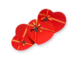 İthal Hediyelik 3 Lü Kalp Kutu M-