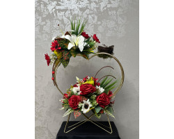 Yapay Gül Tanzimi Demir Kalp