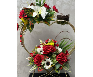 Yapay Gül Tanzimi Demir Kalp