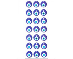 Sticker Nazar Boncuğu 21 Adet 