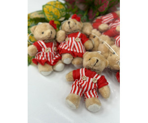 Peluş Ayıcık Anahtarlık 12 lİ Paket