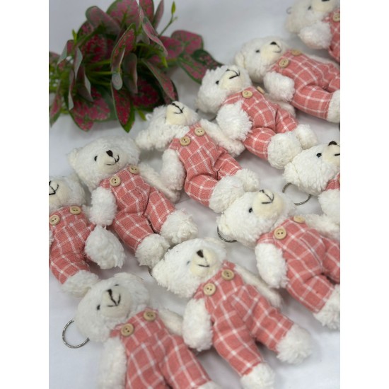 Peluş Ayıcık Anahtarlık 12 lİ Paket