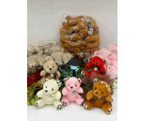 Peluş Ayıcık Anahtarlık 12 lİ Paket