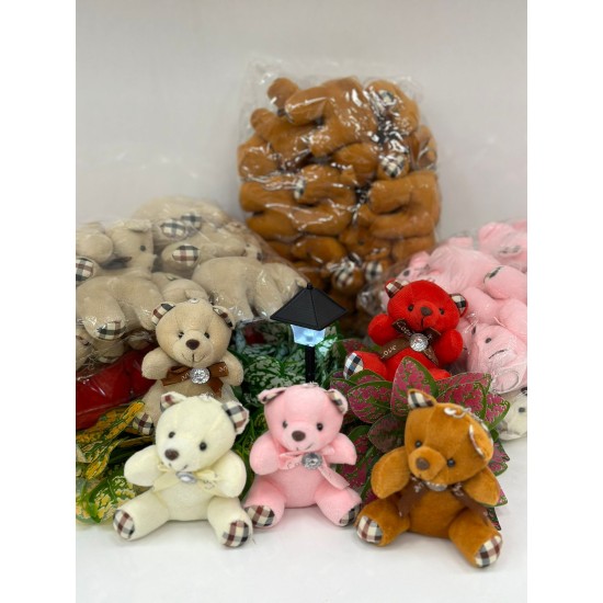 Peluş Ayıcık Anahtarlık 12 lİ Paket