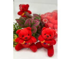 Peluş Ayıcık Anahtarlık 10 Lu Paket