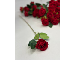 Kadife Tek Gül Buketlik Küçük Kafa