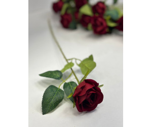 Kadife Tek Gül Buketlik Küçük Kafa